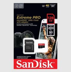 Sand disk extreme pro 128Gb SDXC UHS-1 Card