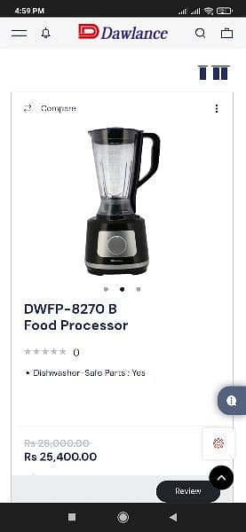 Dawlance Food Processor 1