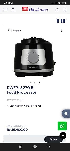 Dawlance Food Processor 2