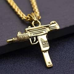 Gun shape necklace for mens