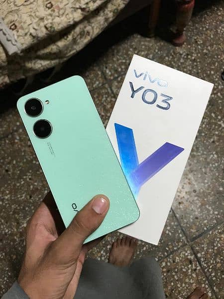 just open box vivo y03 4+4 64 exchange possible  03185146868 6