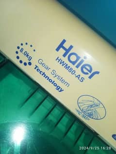 Haier washing machine twin tub model number HWM80-11S