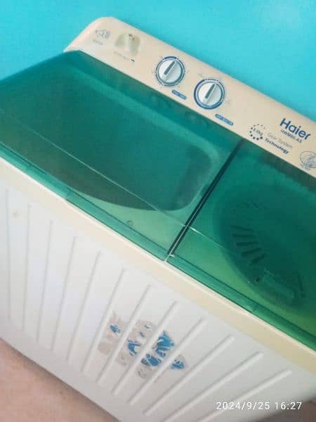 Haier washing machine twin tub model number HWM80-11S 9