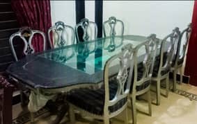 dinning table with 8 chairs 0