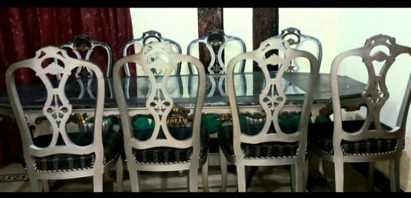 dinning table with 8 chairs 2