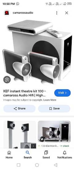 kef kit-100 stereo and home theater speakers system. lik bose. klipsch