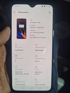 one plus 6t ha totan oky reset wala pacha ha total jnman ha oky ha