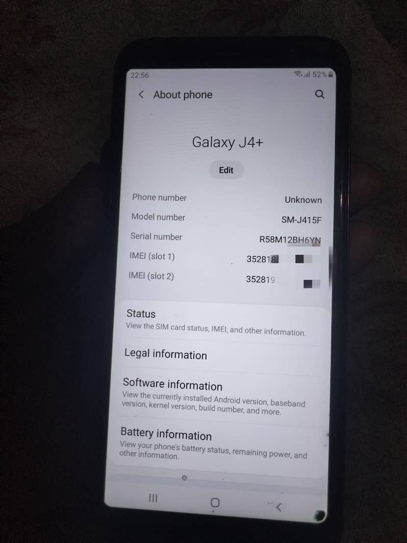 Samsung Galaxy j4+   32GB 7