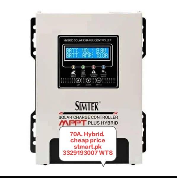 Simtek mppt Solar charge controller 70amp 100amp price in Pakistan 0