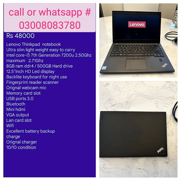 Laptops Are available in 10/10 condition imported stock not local used 4