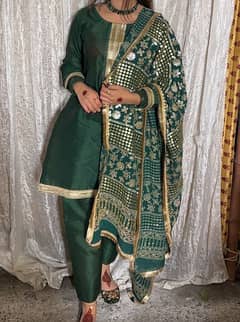 Green Mehndi Dress