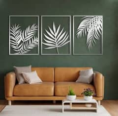 Leafs Wall Art Room Decoration Sticker Golden & Silver