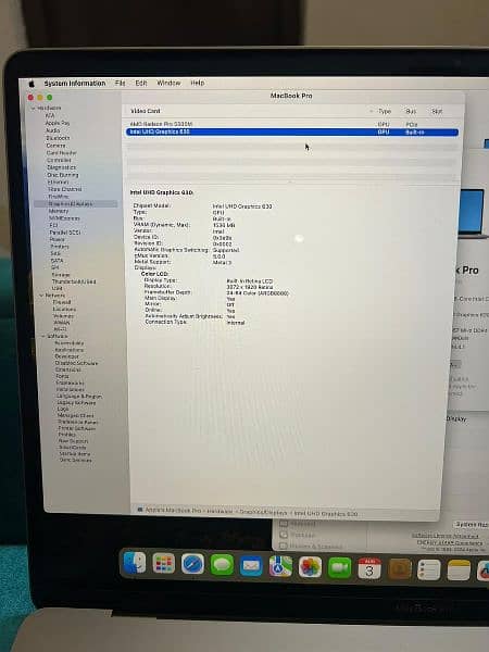 Macbook Pro 2141 core i9 2019 16 inch 9