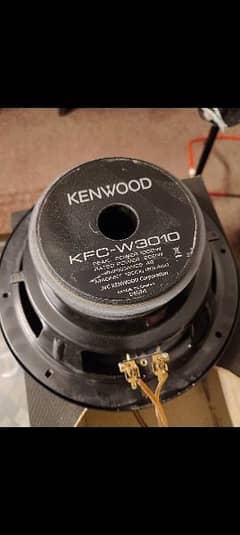 Kenwood Woofer 3010 with sound box very less used