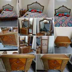 king size bed set side tables and dressing