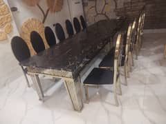 family dining table with  6 chairs