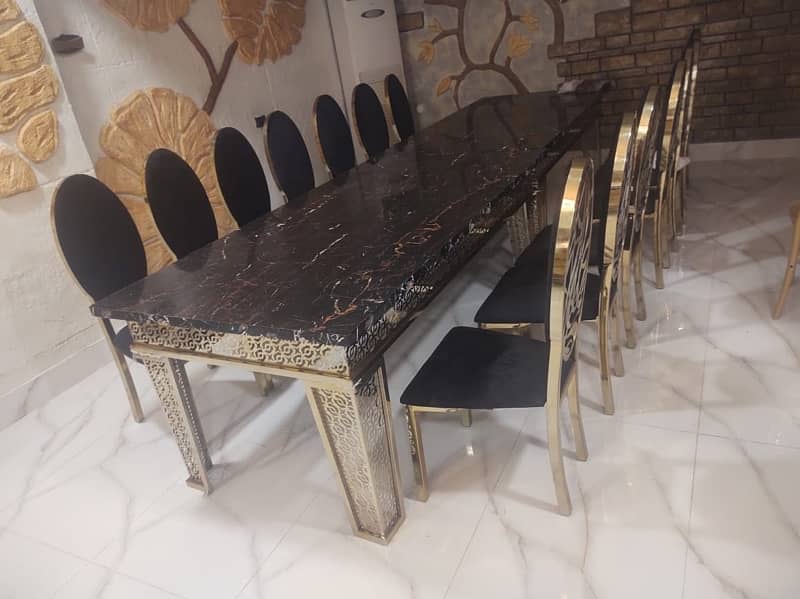 family dining table with  6 chairs 0