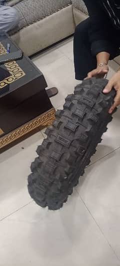 Trail and dirt bike back tyre