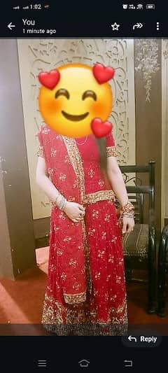 bridal dress in good condition only few hours used