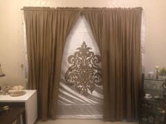 chiffon curtain with motif at the back