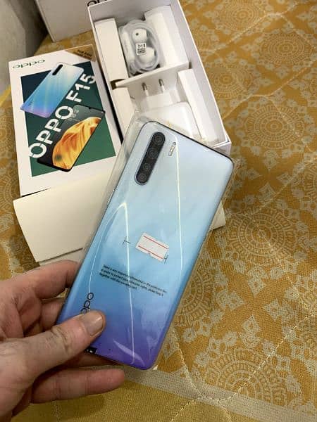 Oppo F15 8gb 256 official pta approved fresh stock available whole sal 5