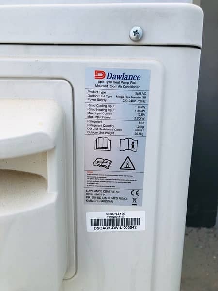 Dawlance 1.5 ton DC INVERTER AC model Mega flex 30 BRAND NEW 7