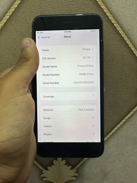 iphone 8 plus 64Gb pta approved 5