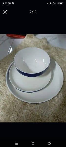 arcopal marble used but good dinner set 47000rs  (56 pcs) 9