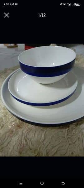 arcopal marble used but good dinner set 47000rs  (56 pcs) 10