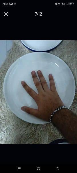 arcopal marble used but good dinner set 47000rs  (56 pcs) 13