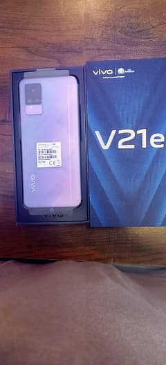 VIVO V21e 8+4=12gb ram 128 $torage complete box charger cable