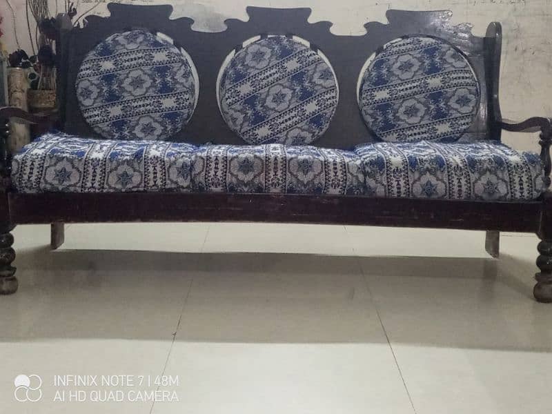 wooden sofa 3 seater only 0