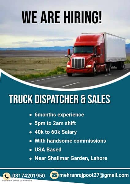 Call center Jobs for Truck Dispatch & Sales Representative 0