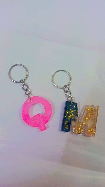 Resin Art keychains 1