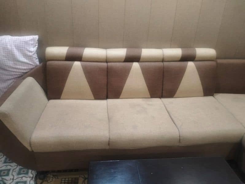 L Type Sofa Almost New 4