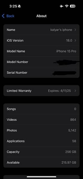 iphone 15 pro 256gb Non-Pta 9