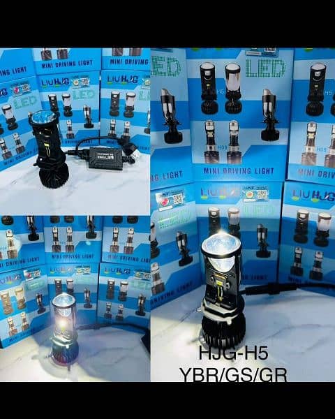 HJG Bike And Cras Led Projector Headlight Bulb In 2 Colours 1