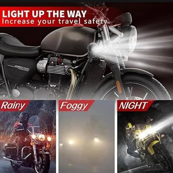 Bike Fancy Skull Design Led Fog Light In 2 Colours 1 pece 5