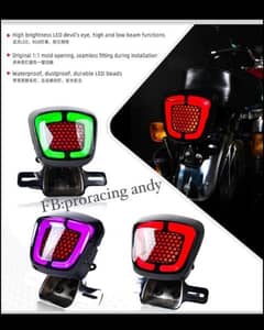 Bike Fancy RGB Backlight Multiple Functions For All Bikes Fitting