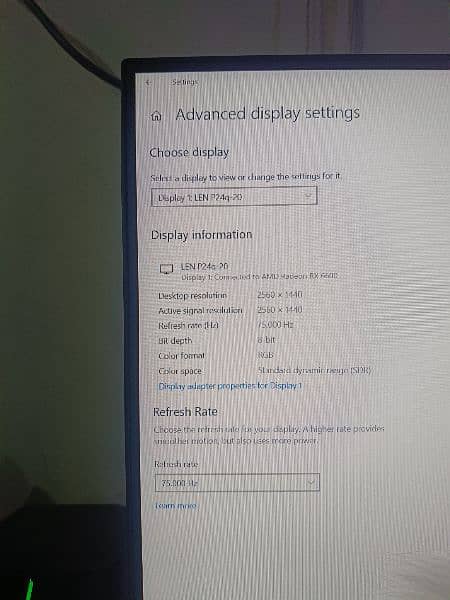 Lenovo 2K Monitor IPS 75Hz 11