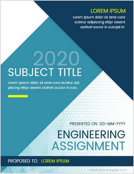 Assignment Cover Designs Available - Each and every subject. 2