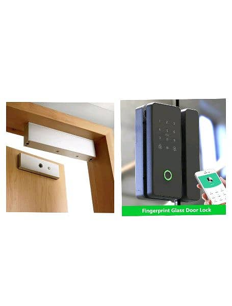 smart fingerprint handle electric door lock access control system 0