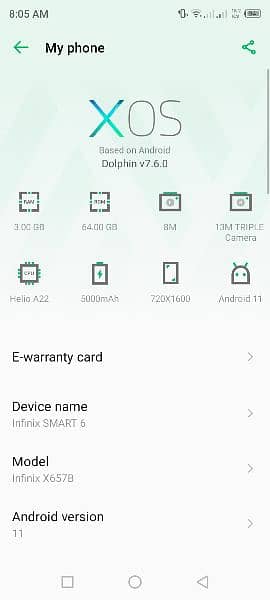 Infinix smart 6 urgent sale 3