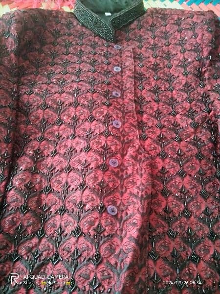 Large size sheerwani condition 10 by 10 2