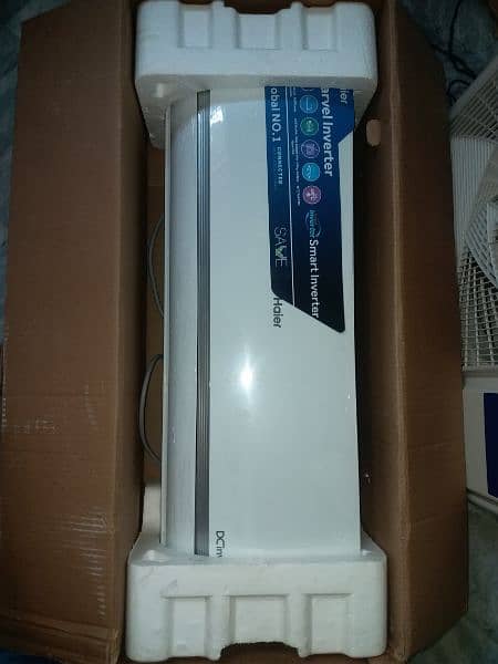 haier 1 ton ac box pack brand new condition slightly use 03216692661 2