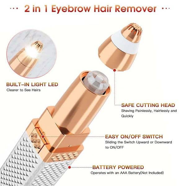 2 in 1 Facial and Eyeshadow Hair Remover 5