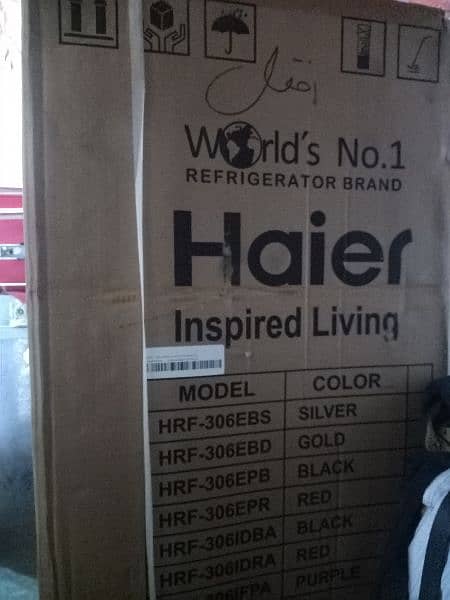 Haier New Fridge Box Pack. 2