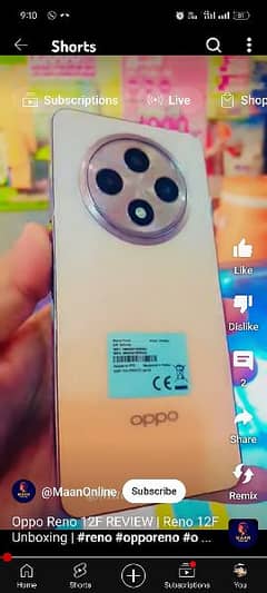 oppo Reno 22f orange color