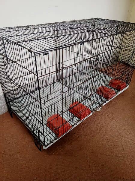 Folding cage (pinjra) for parrots,cats,hens, puppy 3