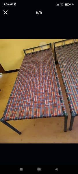 2 iron bed style charpai for sale 2